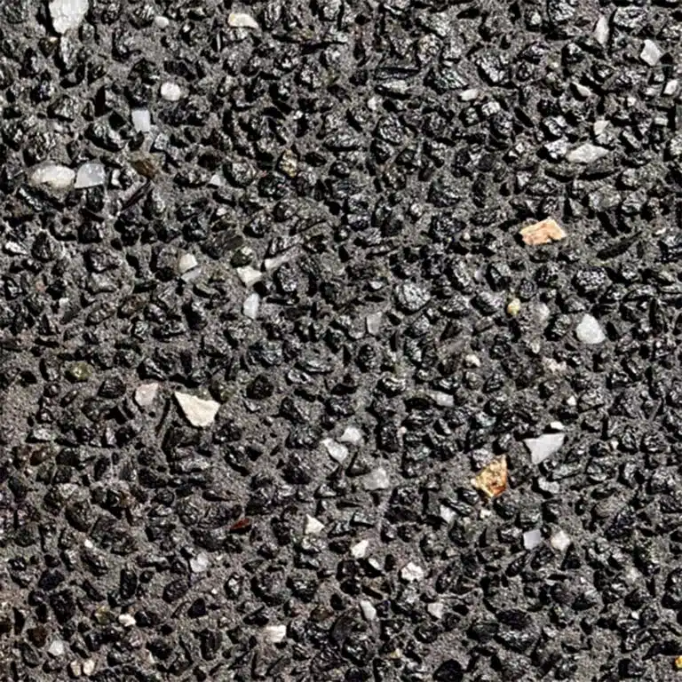 Dark Black Pepper exposed aggregate concrete swatch