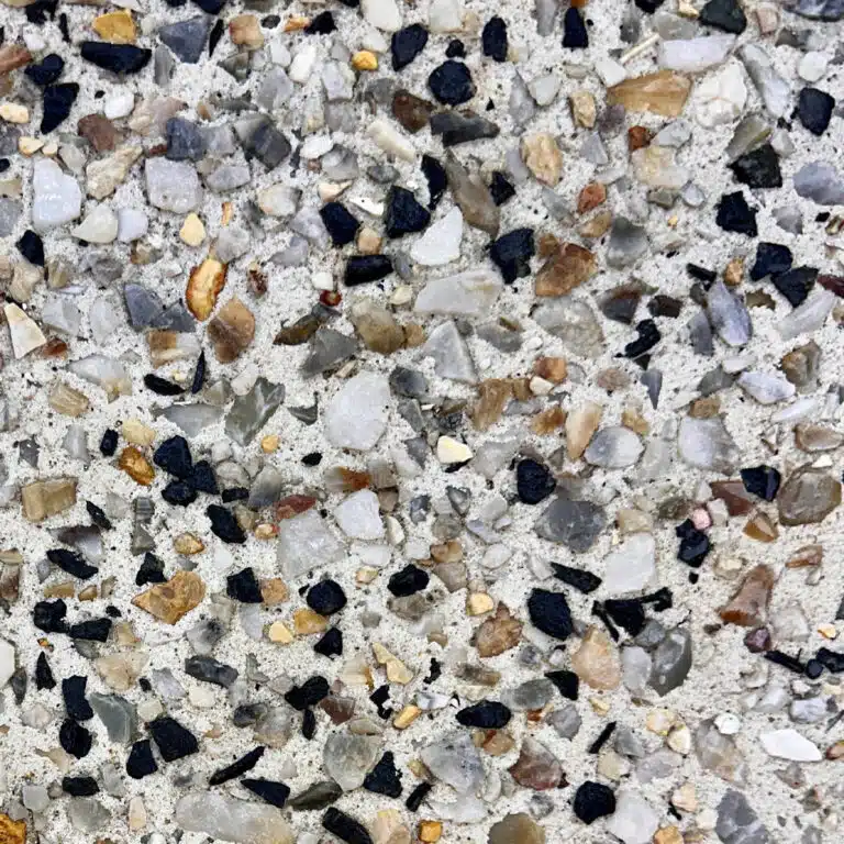 Concrete swatch Image of quarry white exposed sample from limecrete